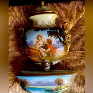 Rare Porcelain Lenwile Ardalt Rococo Lavabo